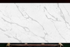 Polished Surface Bookmatched Artificial Calacatta White Quartz Slab Countertop 