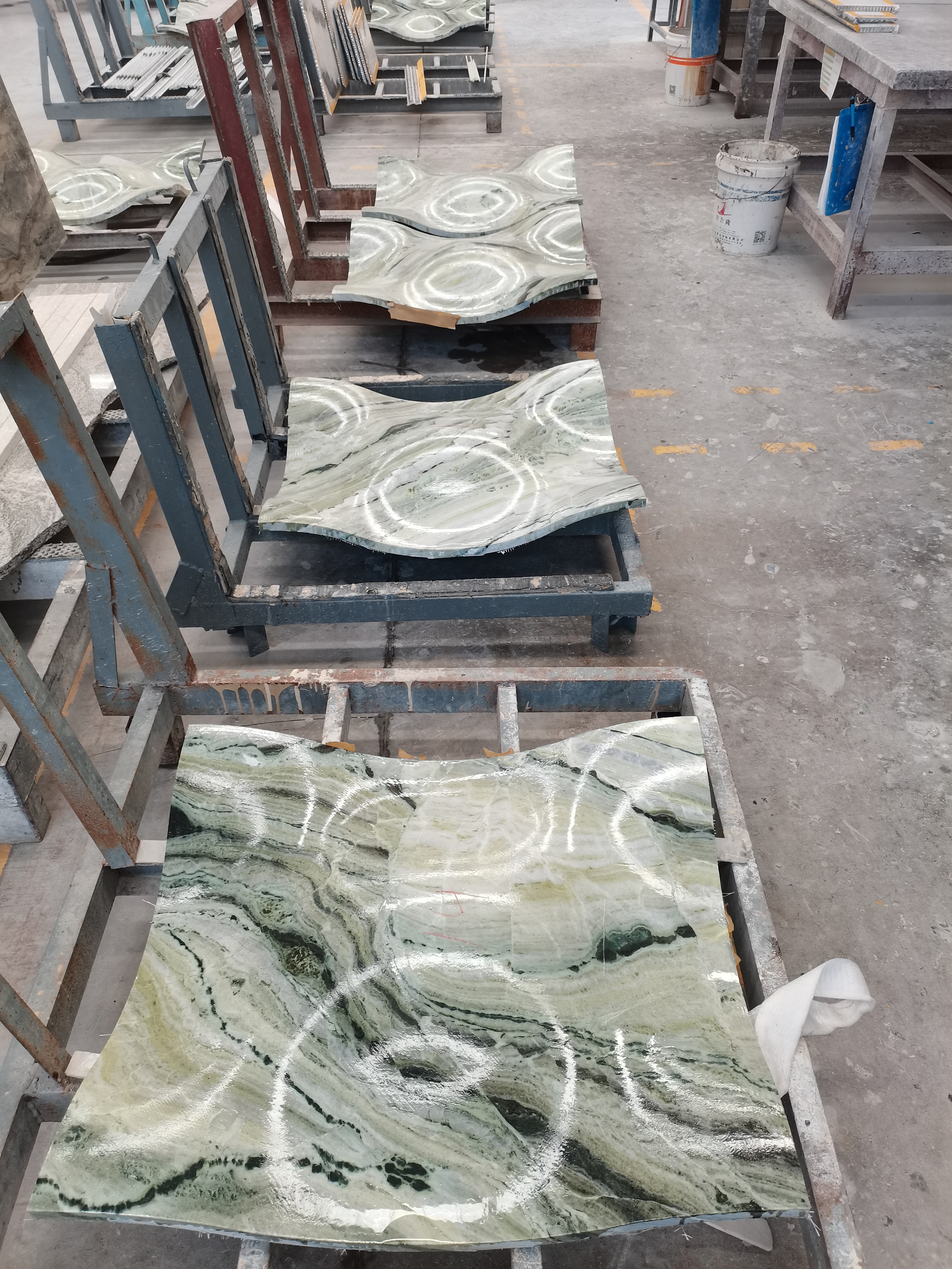 Verde Prato Curved Plates Factory Customized Processing